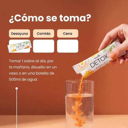 Como se toma Magrifit Detox: 1 sobre al dia disuelto en agua