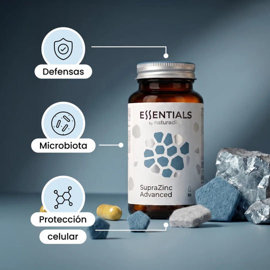 Beneficios de SupraZinc Advanced: defensas, microbiota y protección celular