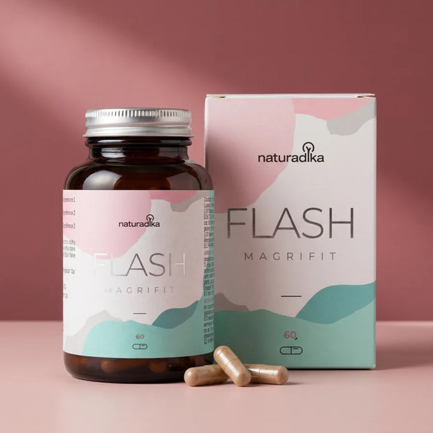 Magrifit Flash de Naturadika — bote de 60 cápsulas vegetales con su estuche