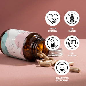 Magrifit Flash es vegan friendly, sin gluten, sin lactosa, sin azúcar y sin aditivos artificiales