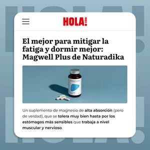 MagWell Plus recomendado en Hola.com para mitigar la fatiga y dormir mejor