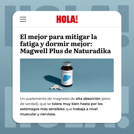 MagWell Plus recomendado en Hola.com para mitigar la fatiga y dormir mejor
