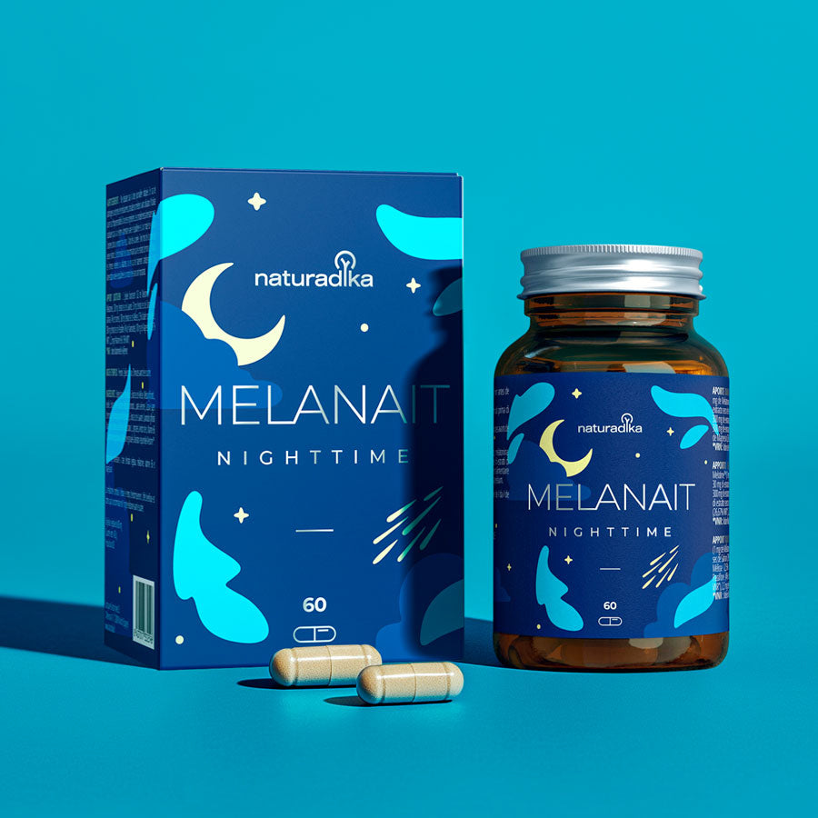 Complexe sommeil 7 actifs avec mélatonine brevetée Melotime™, plantes relaxantes et magnésium bisglycinate