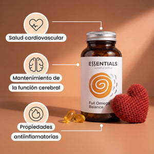 Beneficios de Full Omega Balance: salud cardiovascular, función cerebral y propiedades antiinflamatorias