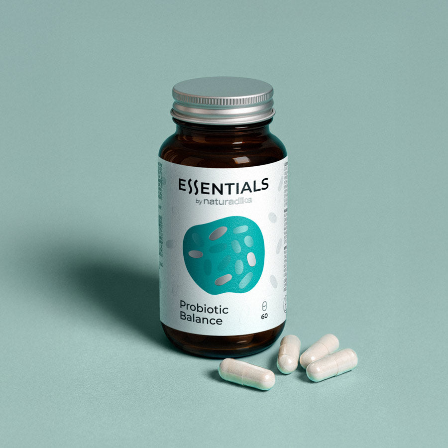 Probiotique tri-souches breveté SmilinGut avec prébiotique FOS et gélule gastro-résistante