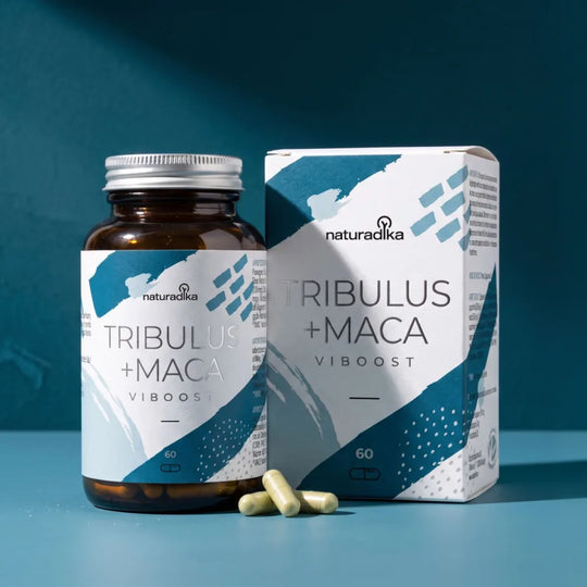 Viboost Tribulus + Maca de Naturadika, bote de 60 cápsulas con su estuche
